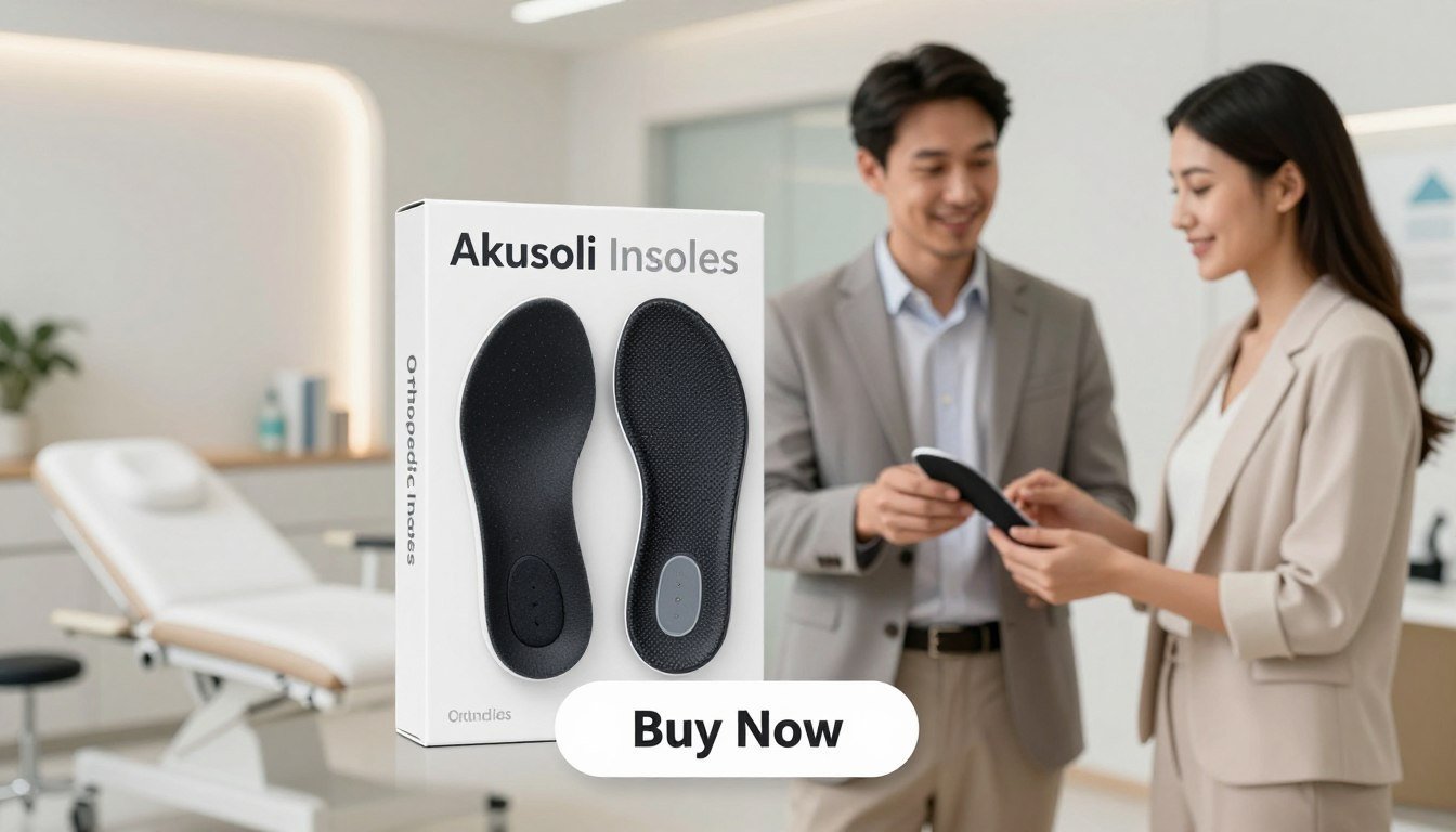 Akusoli Magnetic Insoles: Comfort and Support for Your Feet.